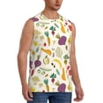 thumbnail image 2 of Fotbe Vegetable Men's Camiseta sin Mangas Estampada para Hombres, Playera Casual para Gimnasio, Entrenamiento, Playa-Small, 2 of 7