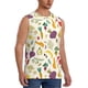 thumbnail image 2 of Balery Vegetable Camisetas sin mangas para hombre, absorbe la humedad y protege contra el mal olor.-Small, 2 of 7