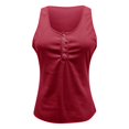 thumbnail image 5 of BVOFAR Henley Tank Tops for Women Summer Sleeveless Tunic Tops Casual Snap Button Blouses Solid Cami Vest 2025, 5 of 6