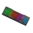 thumbnail image 5 of axGear Gaming Keyboard USB Wired Floating Keyboard Quiet Ergonomic with RGB Light, 5 of 5