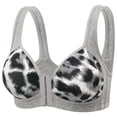 thumbnail image 1 of Brasier Mujer Bralette Triangular de Satén Francés, Cómodo Cierre En La Espalda, sin Costuras, con Aros, Ligero y Transpirable. Grande, 1 of 7