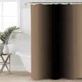 thumbnail image 6 of Shower Curtains Ombre Khaki Black Bath Curtain Gradient Color Waterproof Bathroom Shower Curtain Set with Hooks Decoration 72 x 84 Inches, 6 of 7