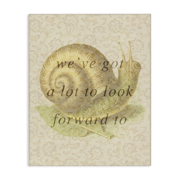 Stupell Industries Victorian Vintage Uplifting Snail Canvas Art, 24 x 30, by Lil' Rue