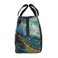 thumbnail image 2 of Lsque Surfing Turtle Pattern Lunch Bag Women/Men Insulated Lunch Box,Small Leakproof Cooler Food Lunch Containers Reusable High Capacity Lunch Tote Bags, 2 of 6