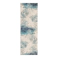 thumbnail image 3 of Unique Loom Vivid Collection Area Rug - Mumbai (2' x 8' Runner Blue/Ivory), 3 of 7