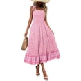 thumbnail image 1 of Vestido largo Zeagoo 2025 para mujer con bolsillos y estampado floral, 1 of 4
