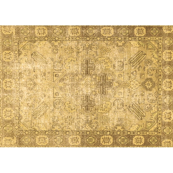 Ahgly Company Indoor Rectangle Persian Brown Traditional Area Rugs, 7' x 10'