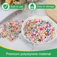thumbnail image 3 of Uxcell Foam Beads, Foam Balls, Mini Small Balls Polystyrene Beads for DIY Craft Supplies Wedding Party Art Homemade Black 2-3mm, 3 of 7