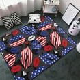 thumbnail image 3 of Area Rugs For Living Room Decor - American With Lips Anti Slip Throw Washable Rugs 3x5 For Bedroom, Soft Indoor Carpet For Bedroom Living Room 60x39In, 3 of 5