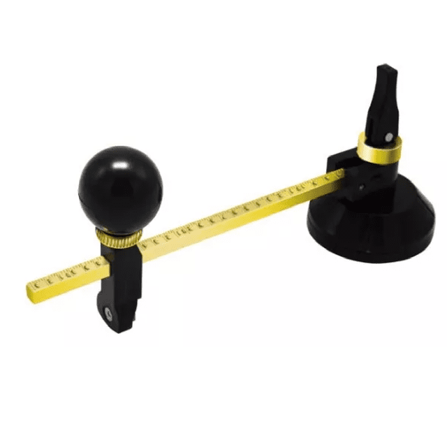 Herramienta Para Cortar Vidrio Circular 40cm NEGRO AMARILLO