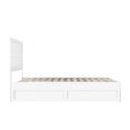thumbnail image 5 of AFI NoHo 14" Queen Wood Platform Bed Frame with Twin XL Trundle, White, 5 of 7