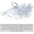thumbnail image 4 of 3 Set 150pcs Clear Nail Swatches Sticks Nail Art Color Display False Nail Tips Polish Practice Sticks, 4 of 7