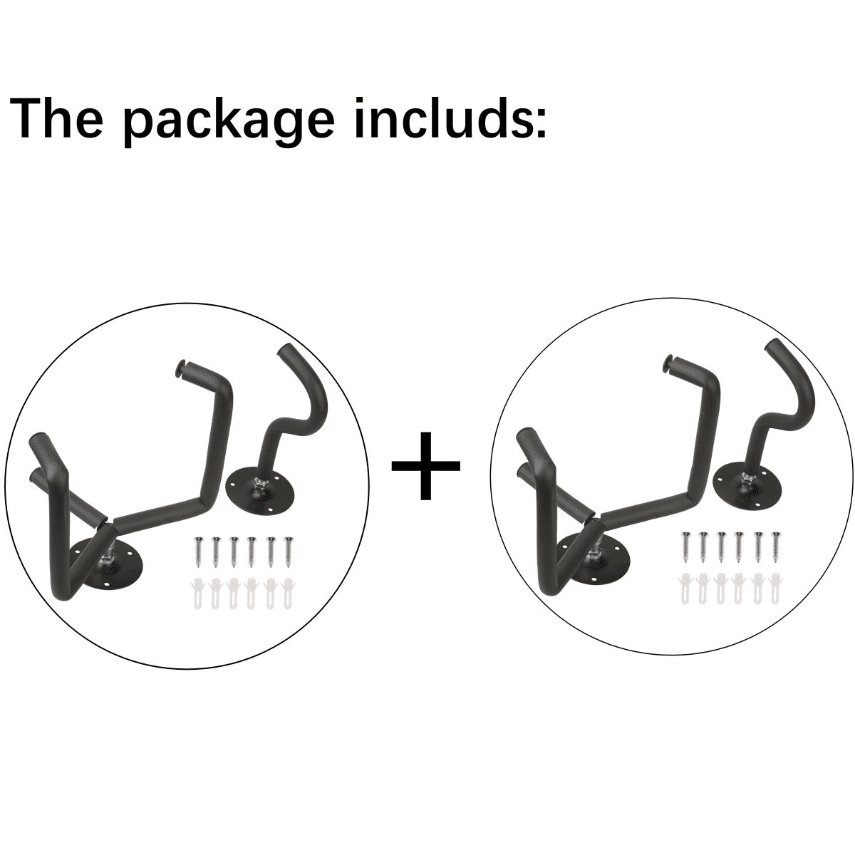 Guitar Wall Mount Acoustic/Electric/Classical Guitar Wall Hanger Slat Wall Horizontal Guitar Holder Bass Stand Rack Hook (2 sets))