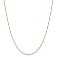 thumbnail image 1 of 14k Yellow Gold 20 Inch 1.05mm Box Chain Necklace Pendant Charm, 1 of 9