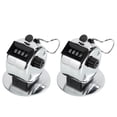 thumbnail image 1 of Manually Press The Silver Stainless Steel Mechanical Four Digit Counter Thickened Metal, 1 of 8