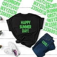 thumbnail image 5 of Neasyth 612 pcs Iron on Letters and Numbers for Clothing, Large 2 inch Heat Transfer Alphabet Adhesive Stickers for T-Shirt Jersey(Green), 5 of 8