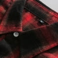 thumbnail image 4 of Ketyyh-chn99 Men Shirts Regular-Fit Long-Sleeve Plaid Flannel Shirt Casual Red,2XL, 4 of 4