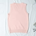 thumbnail image 4 of JJHGVB Sweater Vest Women Fall Sweaters for Women Thermal Sweater for Women Vest Women's Vests Summer Vest for Women Sweater Pink XL, 4 of 4