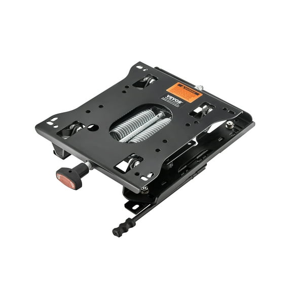 VEVOR Seat Suspension Kit with Seat Slider Track, Universal Air Ride Seat Suspension for Zero Turn Lawn Mower, 6in Front-to-Back Adjustable, Tractor Seat Suspension ‎Kit for Forklift, Bulldozers