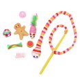 thumbnail image 3 of 1 Set Christmas Pet Cats Toy Set Funny Cats Ball Socks Toy Assorted, 3 of 5