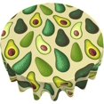 thumbnail image 6 of Avocado Table Cloth Round Table Cover Wrinkle Resistant Waterproof Tablecloth 60 Inch Washable for Kitchen Party Picnic Fruit, 6 of 6