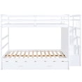 thumbnail image 6 of Full Over Bunk Bed With Storage And Strong Structural Support, White - Enhances Bedroom Utility Functional Staircase Durability Qualities For Long-term, Solid Pinewood Frame, 6 of 6
