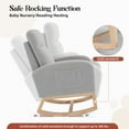 thumbnail image 2 of Soft-Covered Wooden Frame Yy-Flat Classic Rocking Chair, 2 of 9