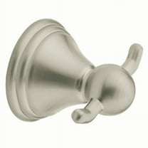 Preston Double Robe Hook in Spot Resist Brushed Nickel