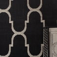 thumbnail image 4 of SAFAVIEH Courtyard Eustacia Geometric Indoor/Outdoor Area Rug, Black/Beige, 4' x 5'7", 4 of 8