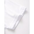 thumbnail image 4 of [Machine Washable Polyester T-Shirt] Summer Casual Polyester T-Shirt for Adults - Round Neck, Non-Transparent, Letter Pattern, Machine Washable, 4 of 6