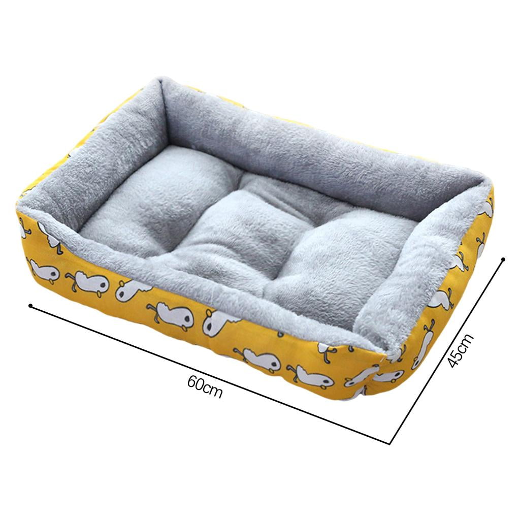 Cat Beds for Indoor Outdoor Small Dog Bed Self Warming Cat Beds Mat Warm Pet Pad Portable Cat Dog Mattress for Medium Small Pets Yellow L
