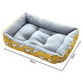 thumbnail image 2 of Cat Beds for Indoor Outdoor Small Dog Bed Self Warming Cat Beds Mat Warm Pet Pad Portable Cat Dog Mattress for Medium Small Pets Yellow L, 2 of 7