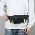 thumbnail image 4 of Black Crossbody Backpack Crafted From Durable Waterproof Nylon With Adjustable Shoulder Strap Spacious Internal Compartment And Convenient Headphone Port For Daily Use, 4 of 6