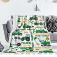 thumbnail image 1 of Cartoon Car Tractor Digital Printing Blanket Flannel Blanket Student Dormitory Blanket, 1 of 1