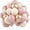 Pink White, variant on 60 Pcs 12 Inch Pink Sand White Balloons, Metallic Gold Nude Cream Balloon for Girls Women Birthday Pastel Bridal Shower Boho Wedding Baby Shower Engagement Party Decoration-Pink Purple