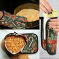 thumbnail image 5 of Yayeee Oven Mitts and Pot Holder Set of 2 Heat Resistant Kitchen Gloves Baking Hot Pad, Christmas Holly Bows, 5 of 5