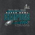 thumbnail image 4 of Men's Fanatics Heather Charcoal Philadelphia Eagles Super Bowl LIX Champions Roster T-Shirt, 4 of 5