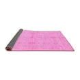thumbnail image 2 of Ahgly Company Indoor Square Abstract Pink Modern Area Rugs, 3' Square, 2 of 4