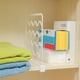 thumbnail image 5 of Separador de plástico | Organizador de almacenamiento ajustable de acrílico transparente para armarios, estanterías y estanterías | Separador multiusos para ropa, bolsos y artículos del hogar, 5 of 7