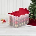 thumbnail image 4 of Sterilite 48 Quart Stackable Holiday Christmas 45 Ornament Storage Box (12 Pack), 4 of 6