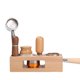 thumbnail image 3 of Base para prensa de café Mango para máquina de café Almacenamiento para electrodomésticos Asiento de madera para rellenar Soporte para cojín para pólvora, 3 of 3