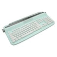 thumbnail image 3 of Clavier Machine à Écrire BT5.0 104 Touches Touches Rondes Clavier PC Portable, Clavier Compact QWERTY pour Win Android pour Téléphone Intelligent IOS, Tablette, 3 of 8
