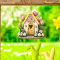 thumbnail image 5 of YingYouFu Easter Decorative Spring Door Hangers Welcome Sign Blooming Flowers Birdhouse Wall Tags Plaque for Farmhouse Porch Front Yard Ornament, 5 of 7