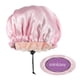 thumbnail image 4 of Minkissy Satin Bonnet Doble Layer Reversible Ajustable Satin Sleep Gorra para niños Niños (Rosa), 4 of 6