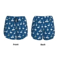 thumbnail image 3 of Yiaed Cartoon Geese With Xmas Print Women's Running Shorts with Liner 3 Zipper Pockets Elastic Workout Athletic Gym Yoga Shorts-Large, 3 of 7