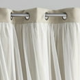 thumbnail image 2 of VCNY Home Jessica 2-Piece Beige Solid Blackout Curtain Set, 38" x 84", 2 of 5
