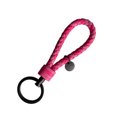 thumbnail image 2 of Justharion Braided Woven Rope Keychain Cute Wear-resistant Exquisite Waterproof Durable Key Chain Car Keyring Holder Metal Jewelry Rose Red 3.3*9cm, 2 of 6