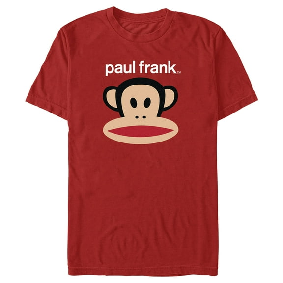 Men's Paul Frank Logo Julius  Graphic Tee Red 3X Large