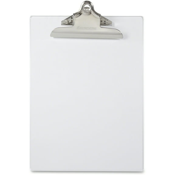 Recycled Plastic Clipboard With Ruler Edge, 1" Clip Cap, 8.5 X 11 Sheet, Clear | Bundle of 5 Each