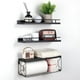 thumbnail image 1 of Juego de 3 Repisas Flotantes de Pared, Estantes Flotantes para Baño, Estantes Flotantes Montados Pared con de Papel Higiénico de Metal para Cocina, Dormitorio, Baño, Oficina (Blanco), 1 of 7